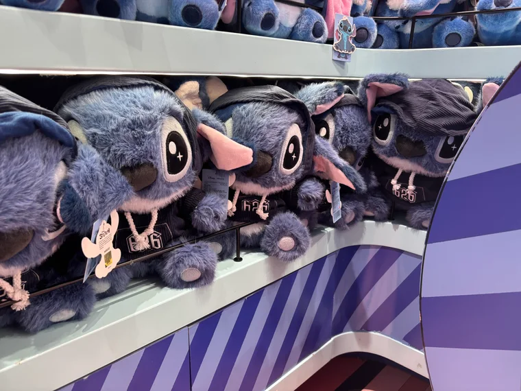 Stitch plush toys wearing hats